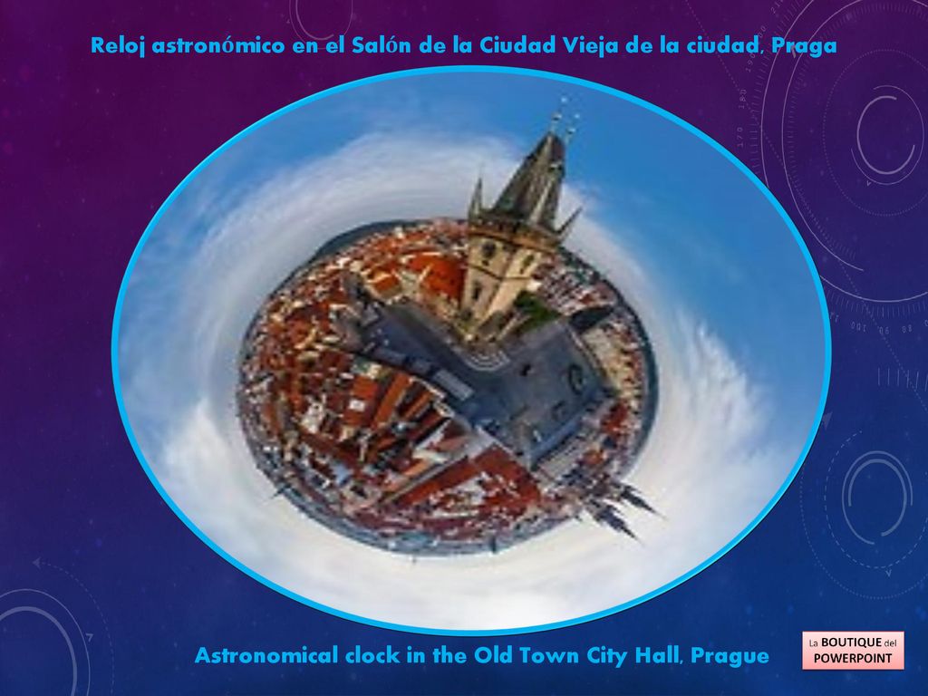 Reloj astronómico en el Salón de la Ciudad Vieja de la ciudad, Praga
