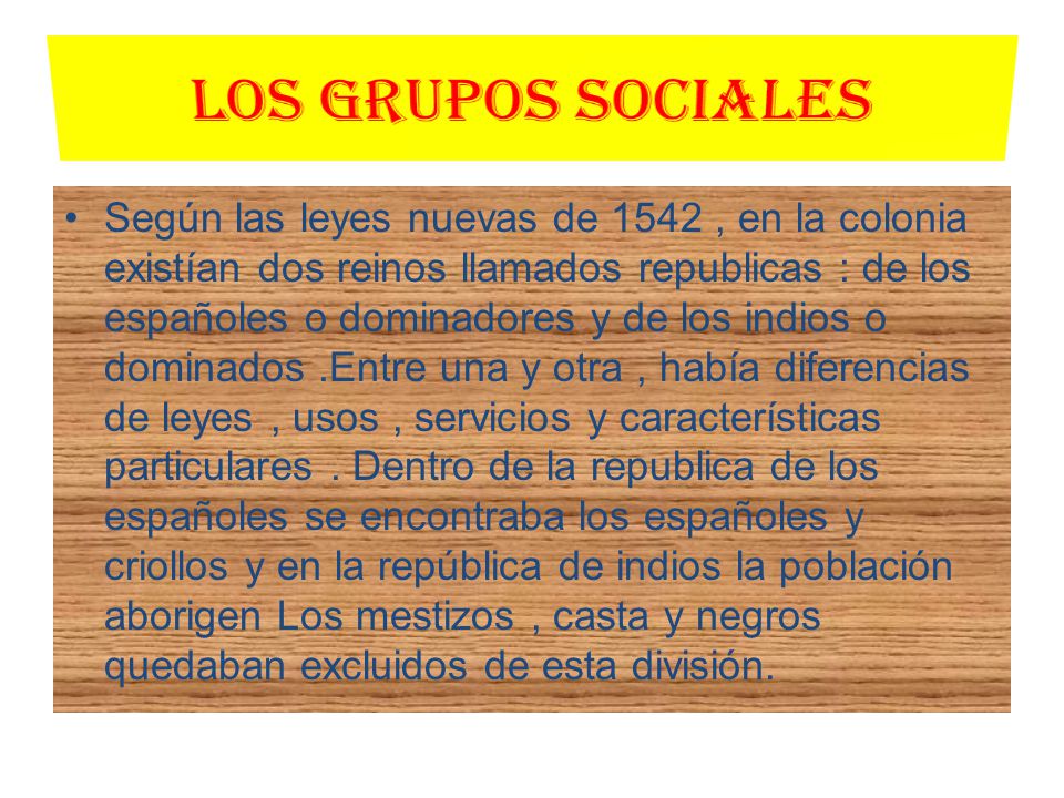 LOS GRUPOS SOCIALES