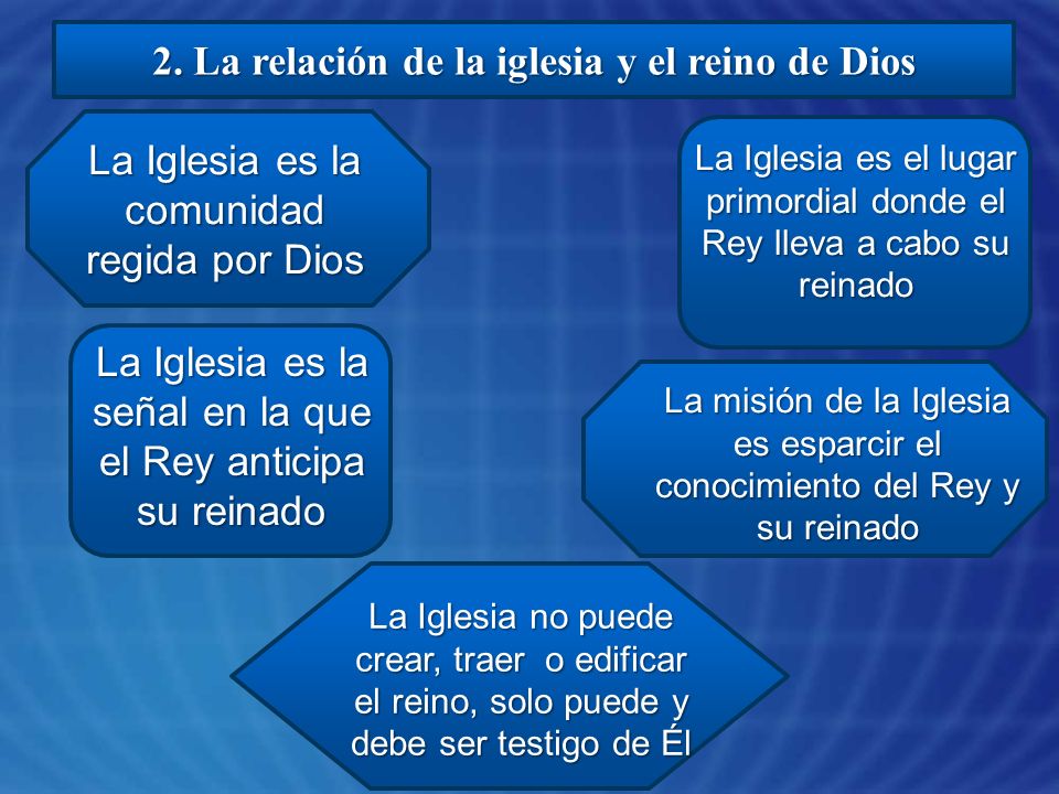 2. La relación de la iglesia y el reino de Dios