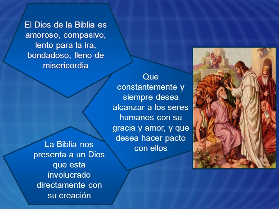 El Dios de la Biblia es amoroso, compasivo, lento para la ira, bondadoso, lleno de misericordia