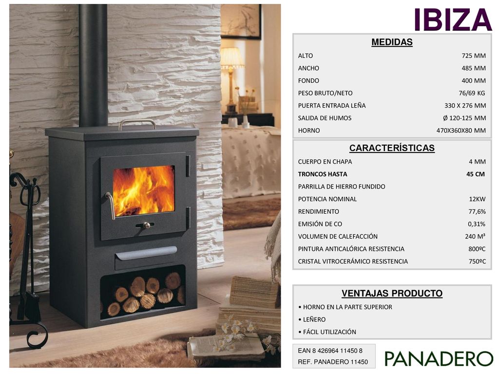 IBIZA MEDIDAS CARACTERÍSTICAS VENTAJAS PRODUCTO ALTO 725 MM