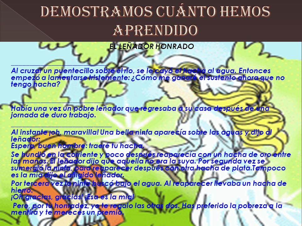 DEMOSTRAMOS CUÁNTO HEMOS APRENDIDO