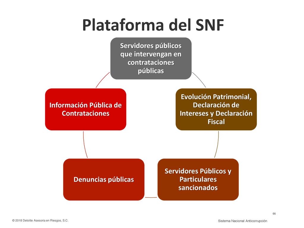 Plataforma del SNF Servidores públicos que intervengan en contrataciones públicas.