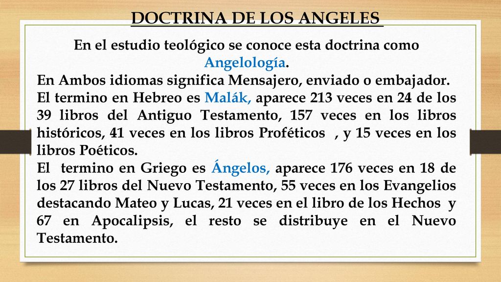 En el estudio teológico se conoce esta doctrina como Angelología.