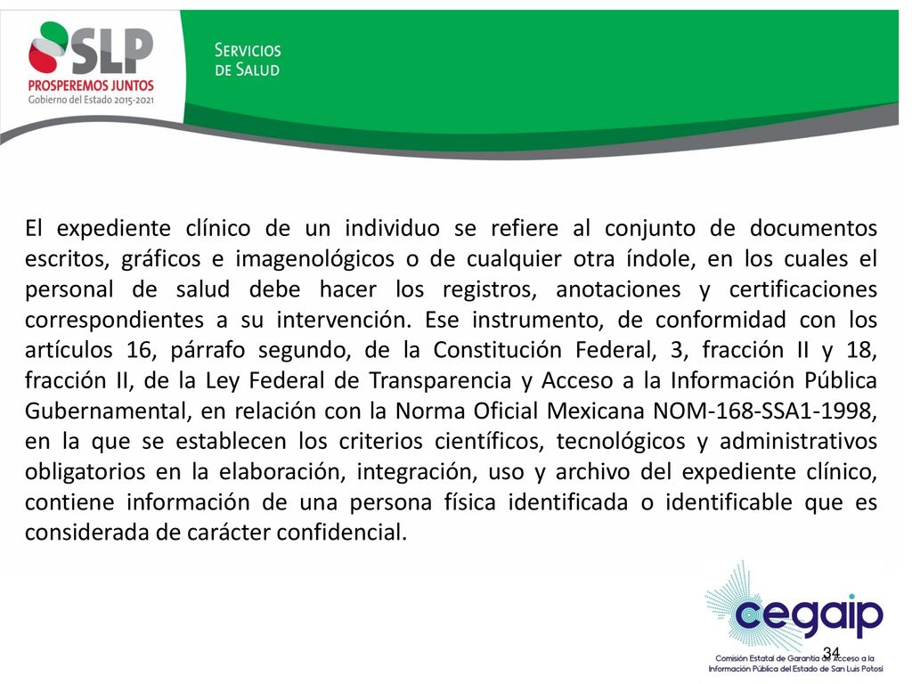 El expediente clínico de un individuo se refiere al conjunto de documentos escritos, gráficos e imagenológicos o de cualquier otra índole, en los cuales el personal de salud debe hacer los registros, anotaciones y certificaciones correspondientes a su intervención.