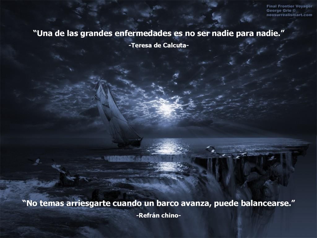 Una de las grandes enfermedades es no ser nadie para nadie.
