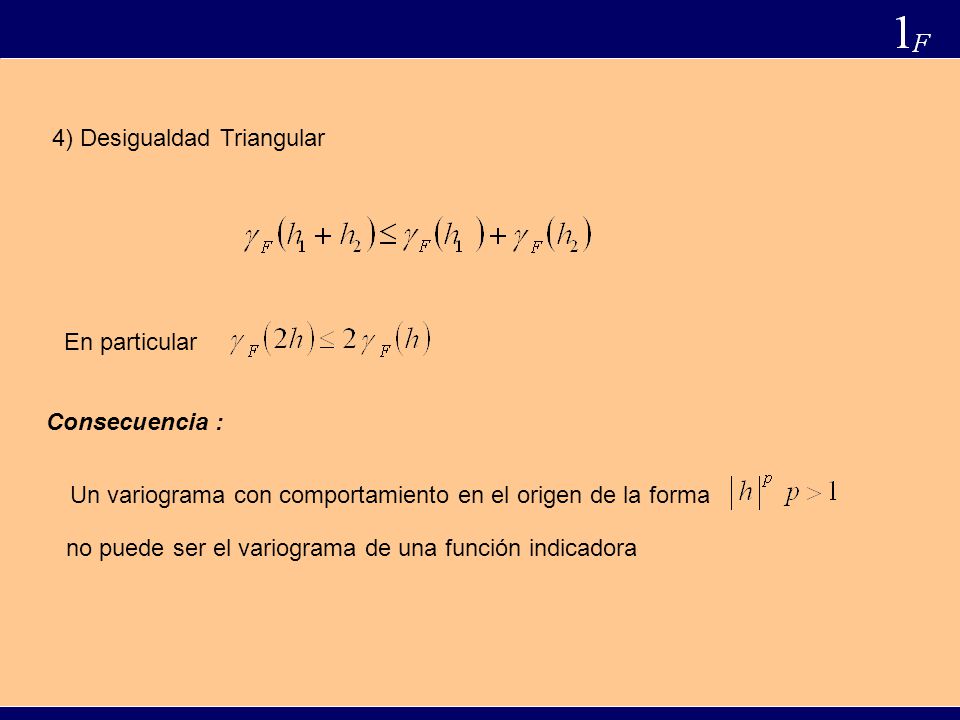 4) Desigualdad Triangular