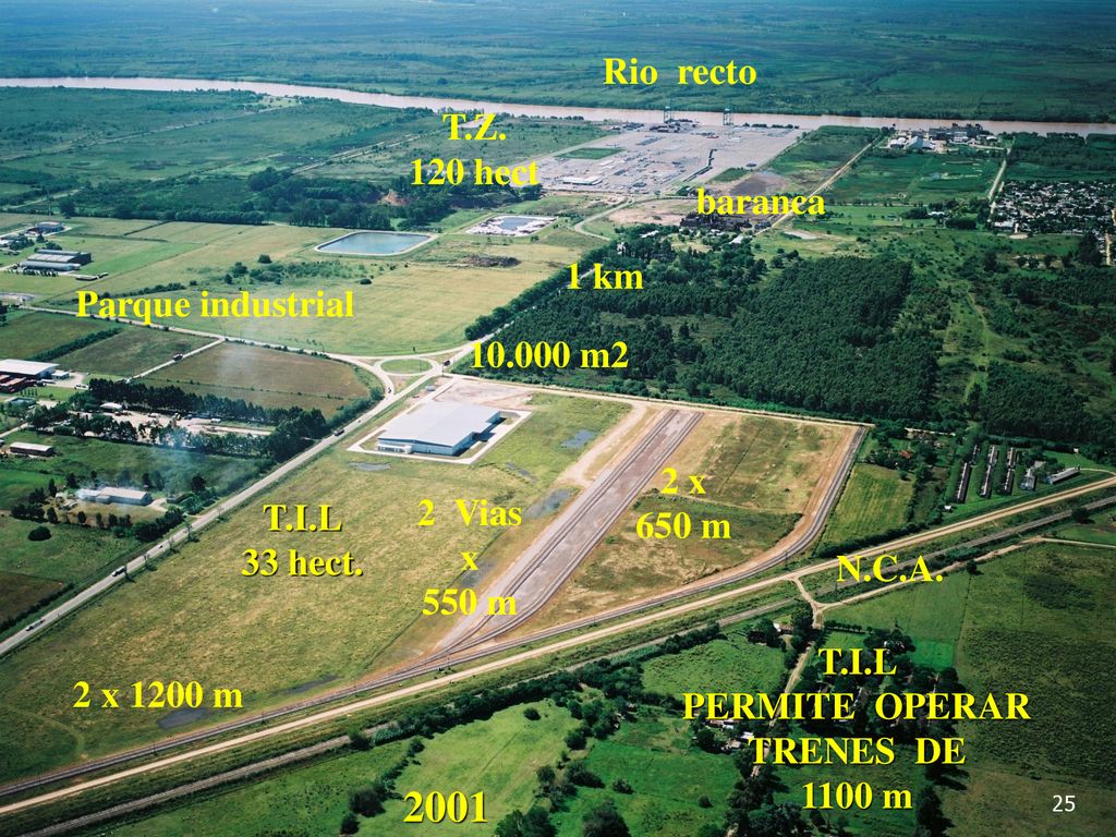 2001 Rio recto T.Z. 120 hect baranca 1 km Parque industrial m2