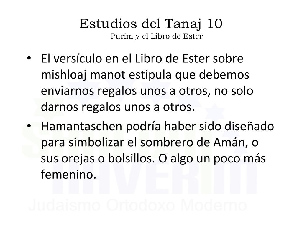Estudios del Tanaj 10 Purim y el Libro de Ester