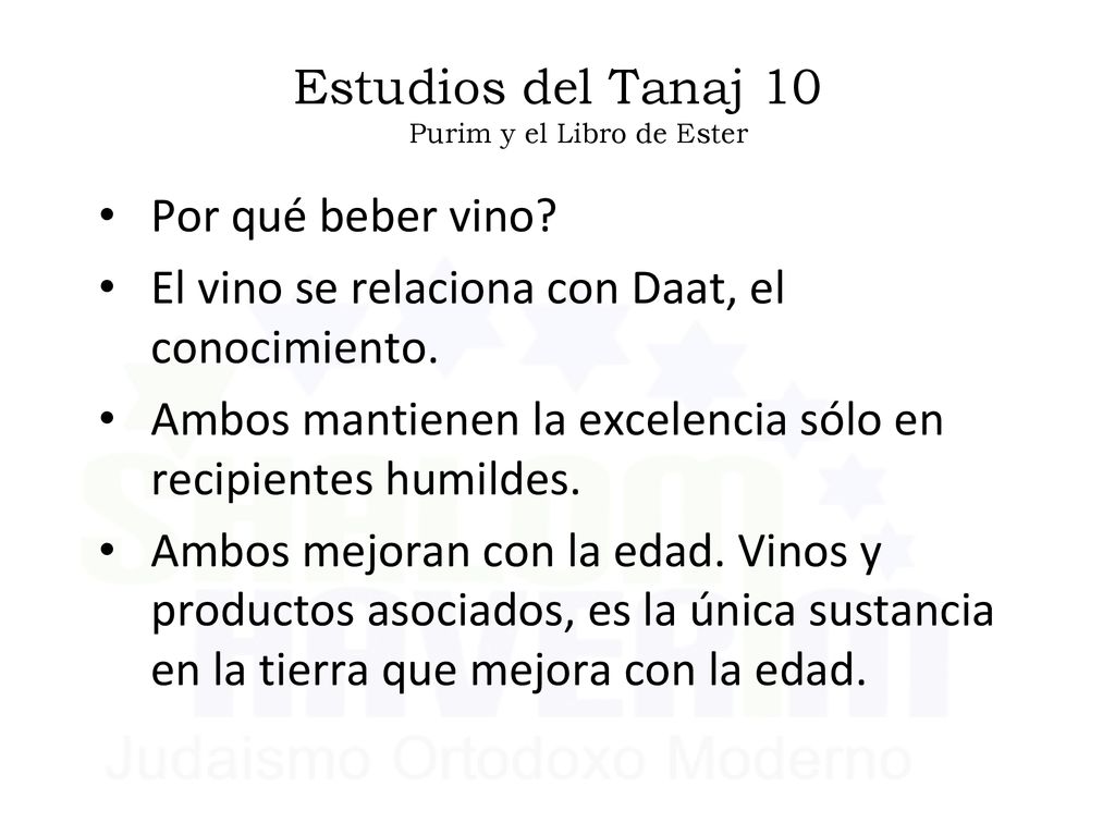 Estudios del Tanaj 10 Purim y el Libro de Ester