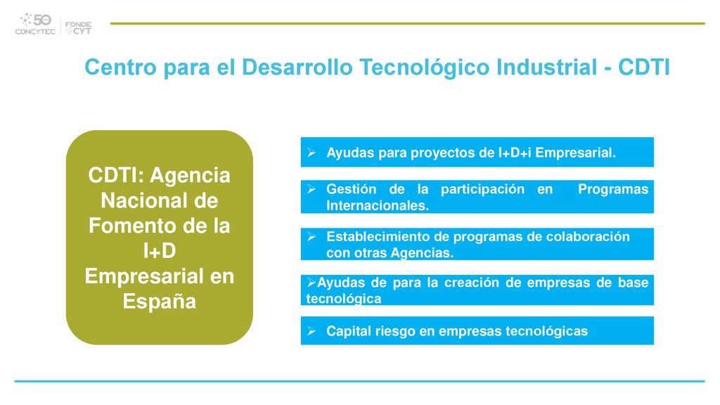 CDTI: Agencia Nacional de Fomento de la I+D Empresarial en España