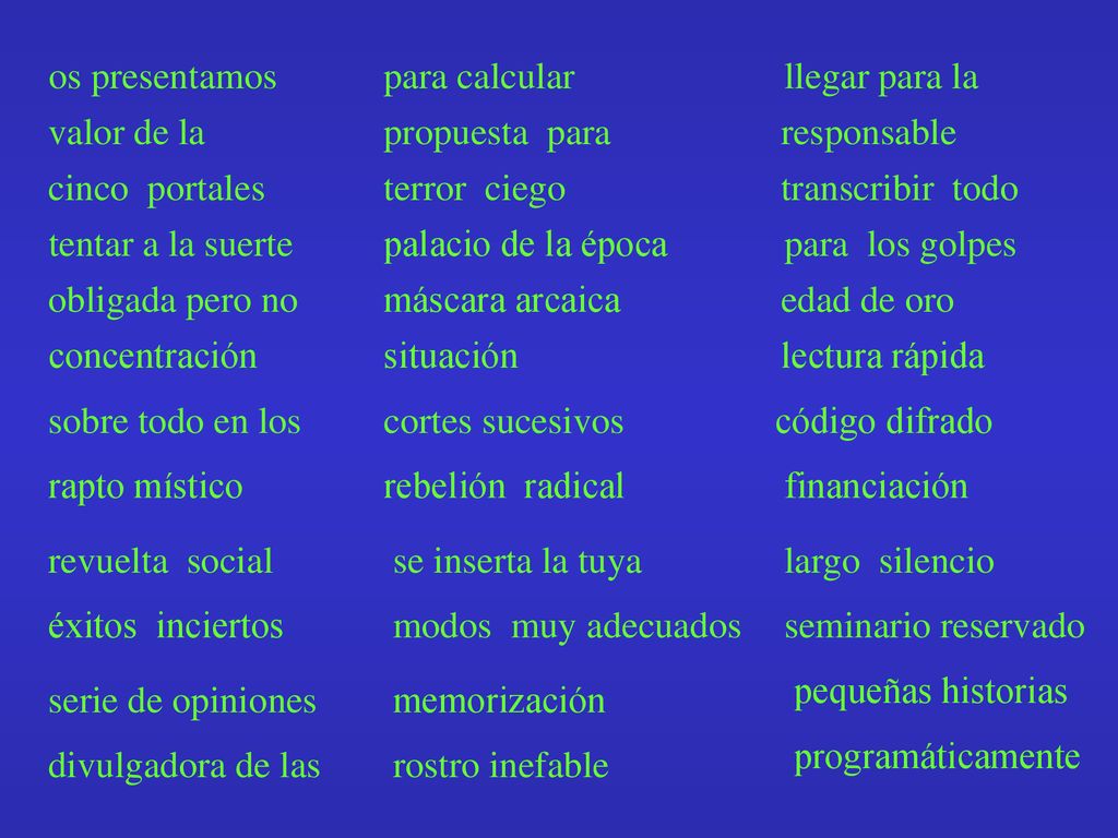 os presentamos para calcular llegar para la valor de la propuesta para