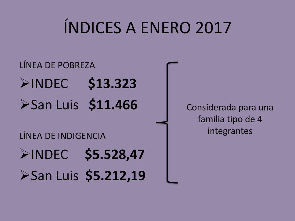 Considerada para una familia tipo de 4 integrantes