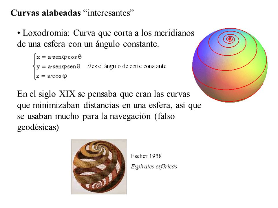 Curvas alabeadas interesantes