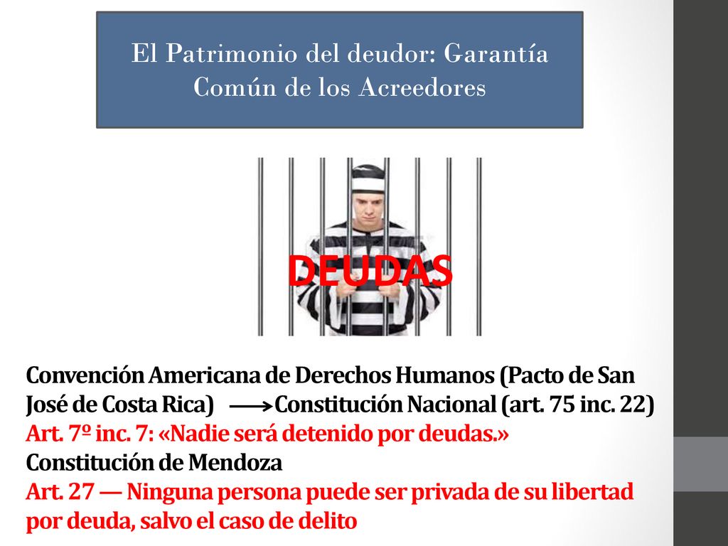El Patrimonio del deudor: Garantía Común de los Acreedores