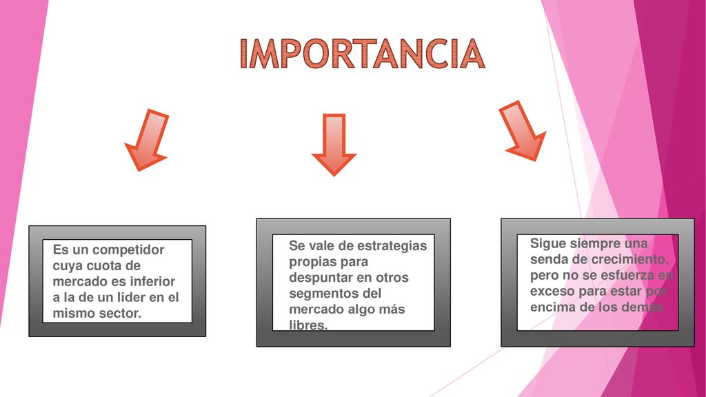IMPORTANCIA Se vale de estrategias propias para despuntar en otros segmentos del mercado algo más libres.