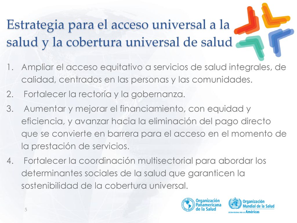 Estrategia para el acceso universal a la salud y la cobertura universal de salud