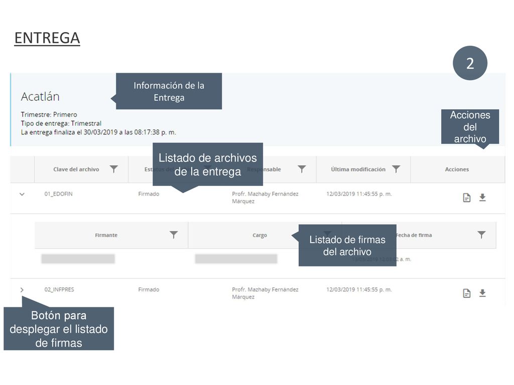 ENTREGA 2 Listado de archivos de la entrega