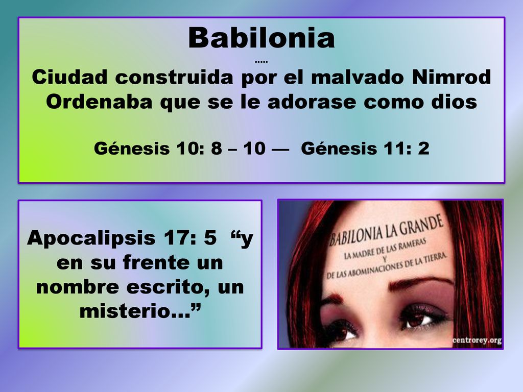 Apocalipsis 17: 5 y en su frente un nombre escrito, un misterio…