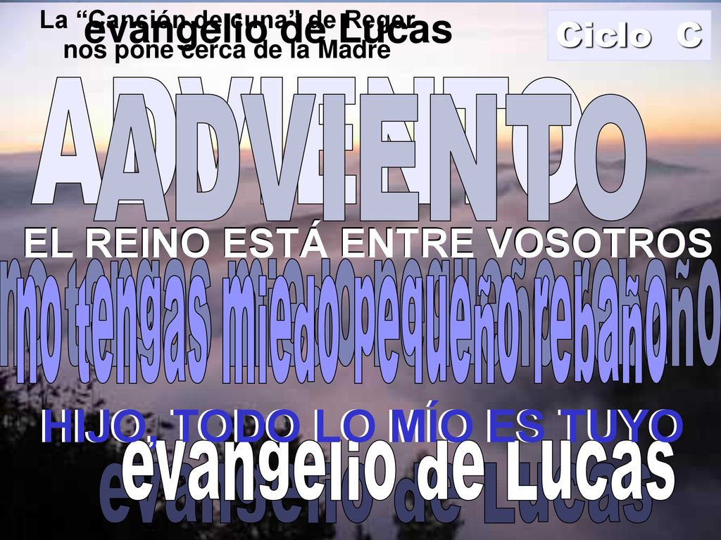 HIJO, TODO LO MÍO ES TUYO HIJO, TODO LO MÍO ES TUYO