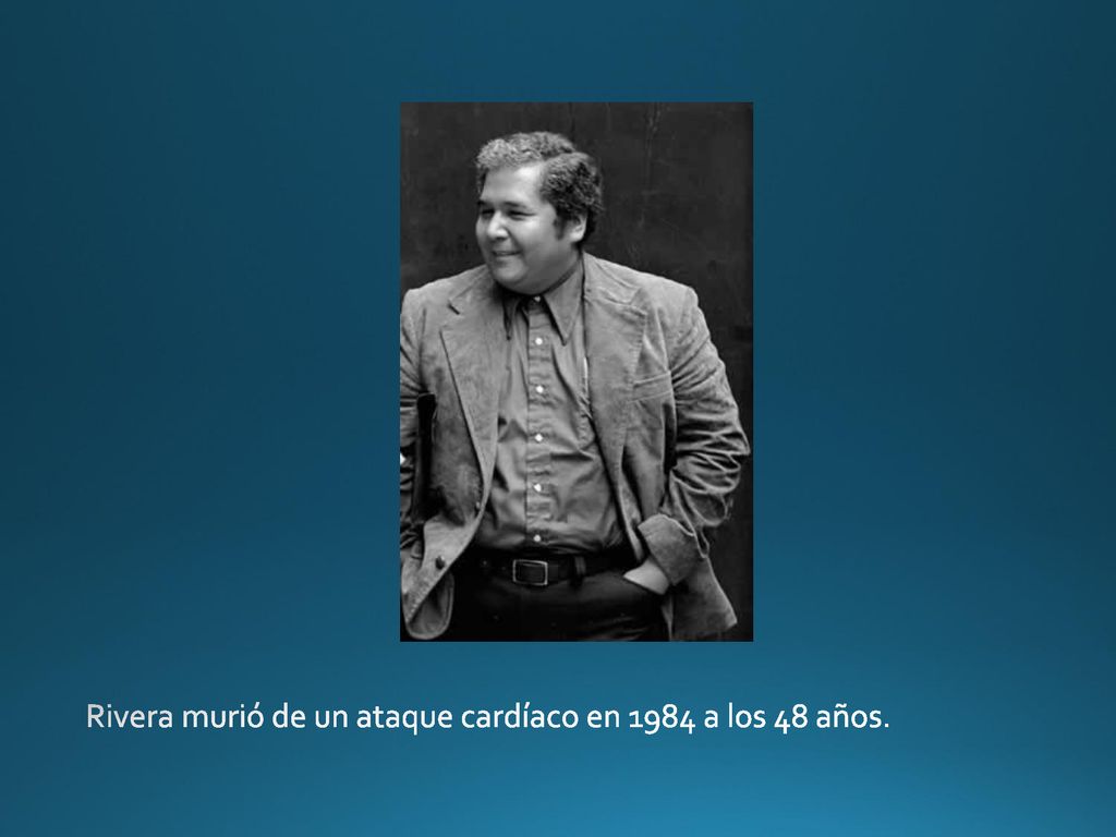 Rivera murió de un ataque cardíaco en 1984 a los 48 años.