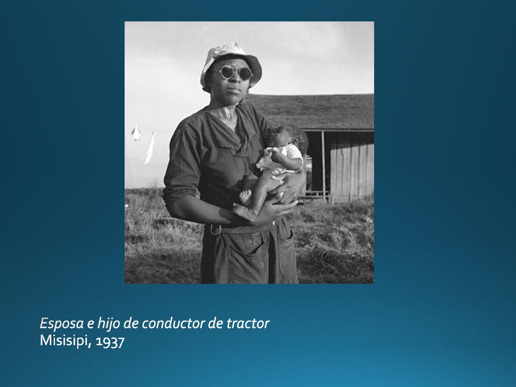 Esposa e hijo de conductor de tractor Misisipi, 1937