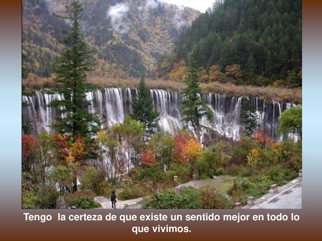 Tengo la certeza de que existe un sentido mejor en todo lo