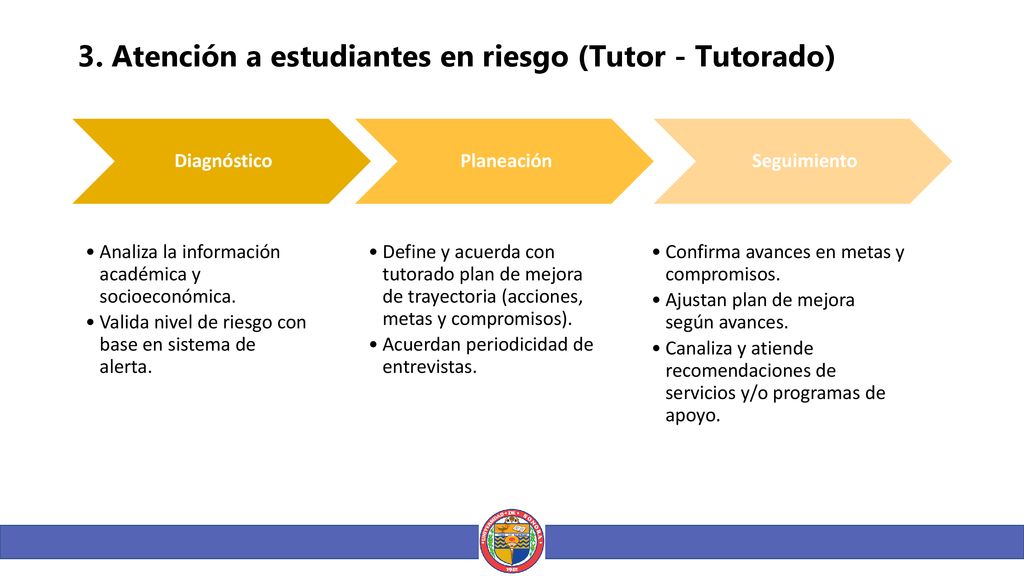 3. Atención a estudiantes en riesgo (Tutor - Tutorado)