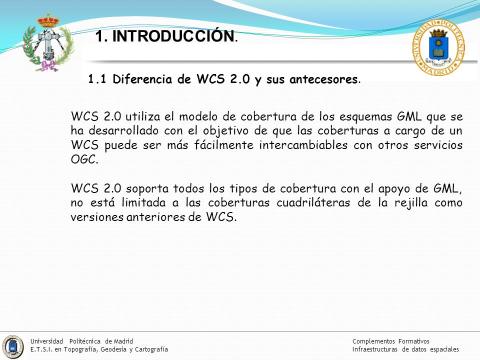 1. INTRODUCCIÓN. 1.1 Diferencia de WCS 2.0 y sus antecesores.
