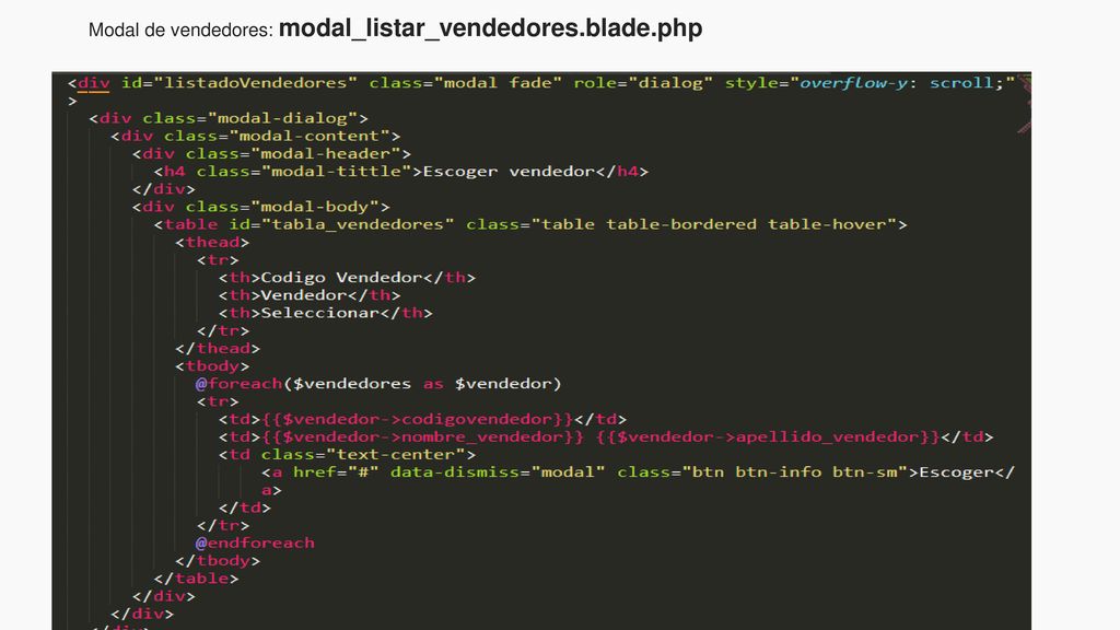 Modal de vendedores: modal_listar_vendedores.blade.php