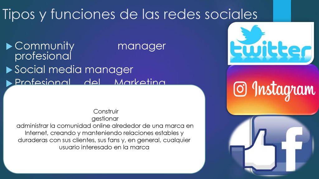 Tipos y funciones de las redes sociales