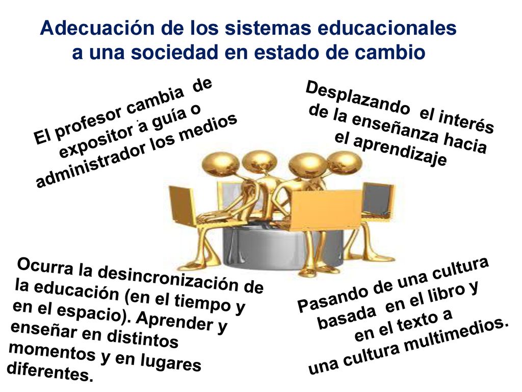 Adecuación de los sistemas educacionales a una sociedad en estado de cambio