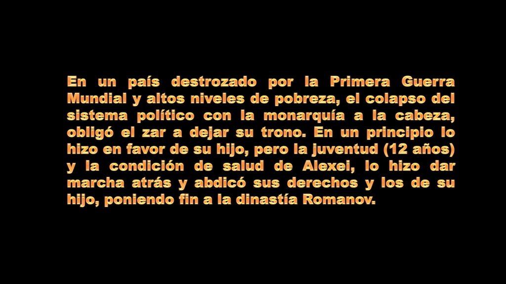 En un país destrozado por la Primera Guerra Mundial y altos niveles de pobreza, el colapso del sistema político con la monarquía a la cabeza, obligó el zar a dejar su trono.
