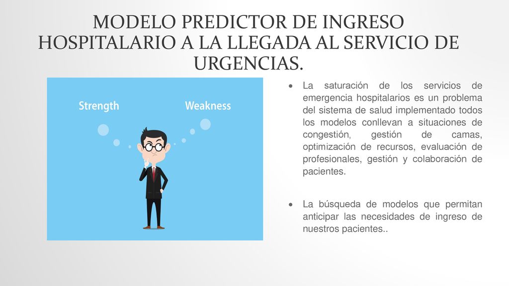 Modelo predictor de ingreso hospitalario a la llegada al servicio de urgencias.
