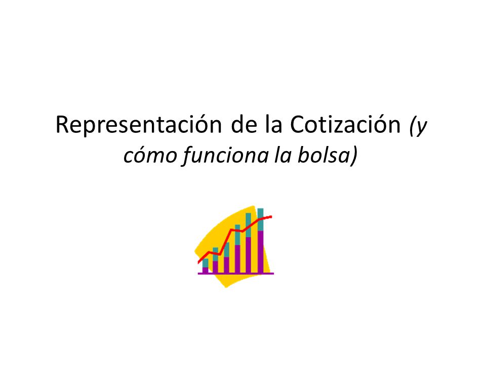 Representación de la Cotización (y cómo funciona la bolsa)