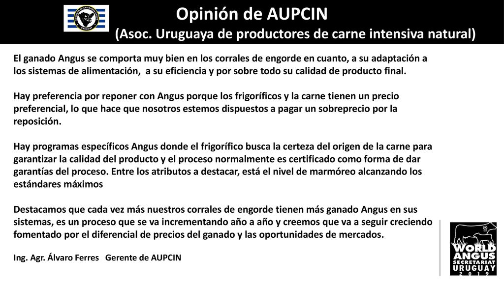 (Asoc. Uruguaya de productores de carne intensiva natural)