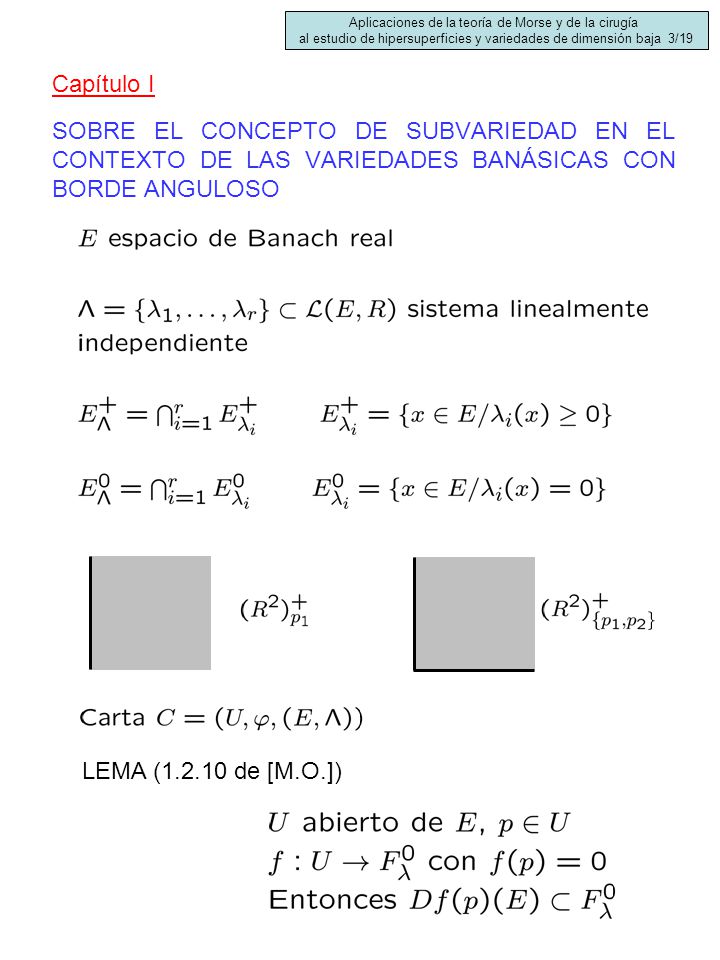 Aplicaciones de la teoría de Morse y de la cirugía