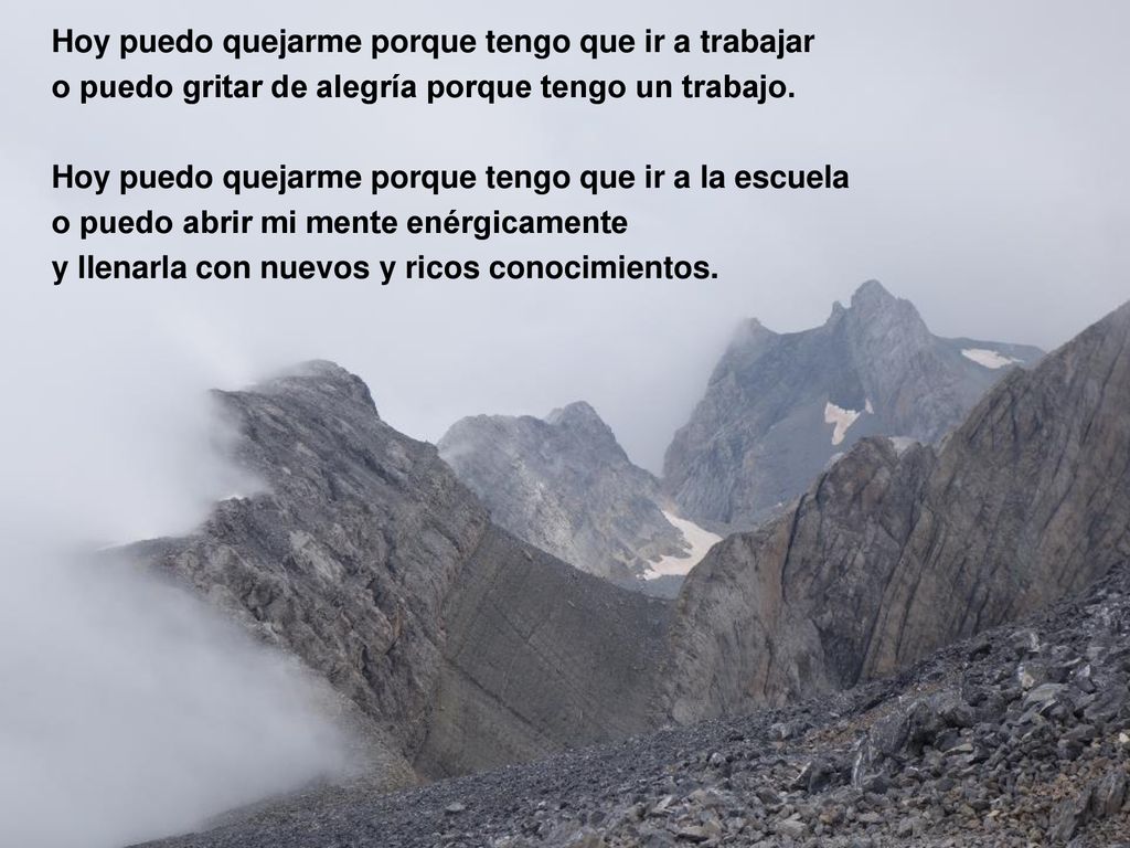 Hoy puedo quejarme porque tengo que ir a trabajar