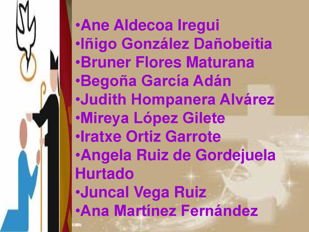 Ane Aldecoa Iregui Iñigo González Dañobeitia. Bruner Flores Maturana. Begoña García Adán. Judith Hompanera Alvárez.
