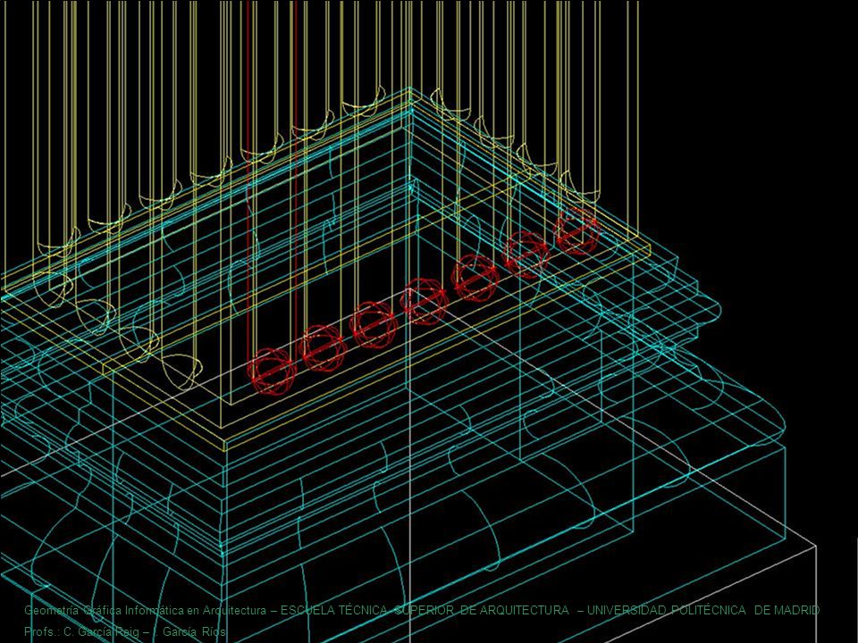 Geometría Gráfica Informática en Arquitectura – ESCUELA TÉCNICA SUPERIOR DE ARQUITECTURA – UNIVERSIDAD POLITÉCNICA DE MADRID