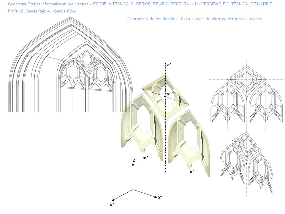Geometría Gráfica Informática en Arquitectura – ESCUELA TÉCNICA SUPERIOR DE ARQUITECTURA – UNIVERSIDAD POLITÉCNICA DE MADRID