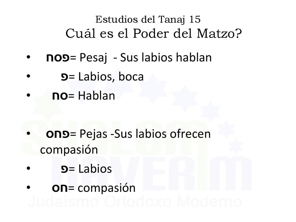 Estudios del Tanaj 15 Cuál es el Poder del Matzo