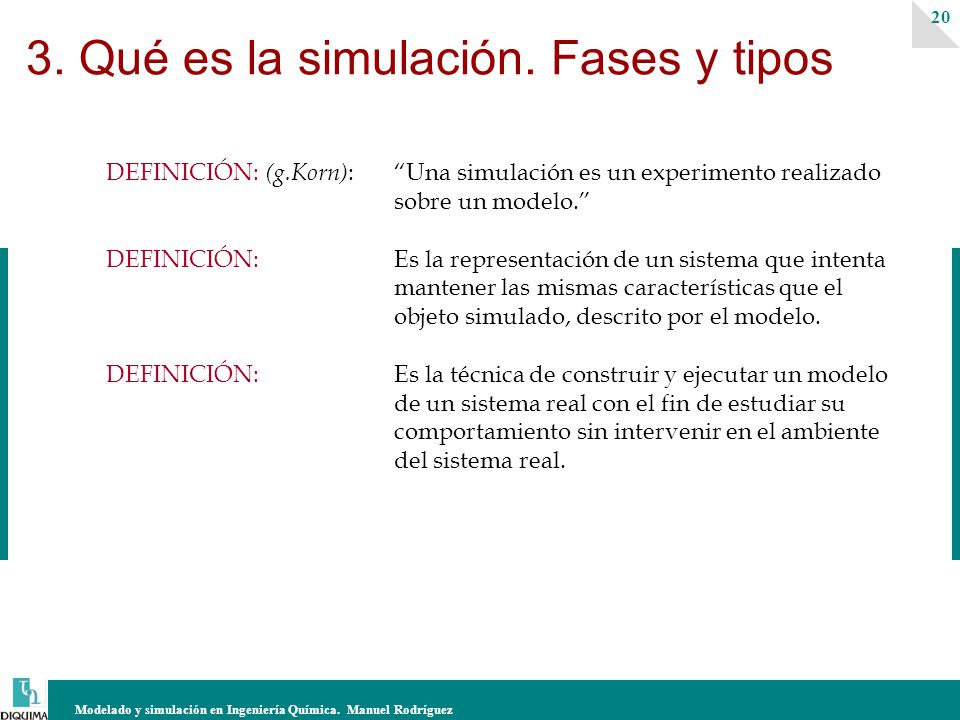 3. Qué es la simulación. Fases y tipos