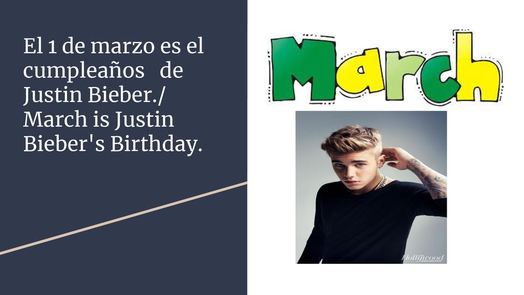 El 1 de marzo es el cumpleaños de Justin Bieber