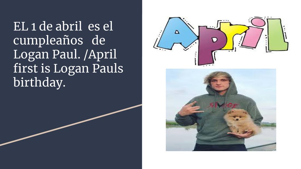 EL 1 de abril es el cumpleaños de Logan Paul