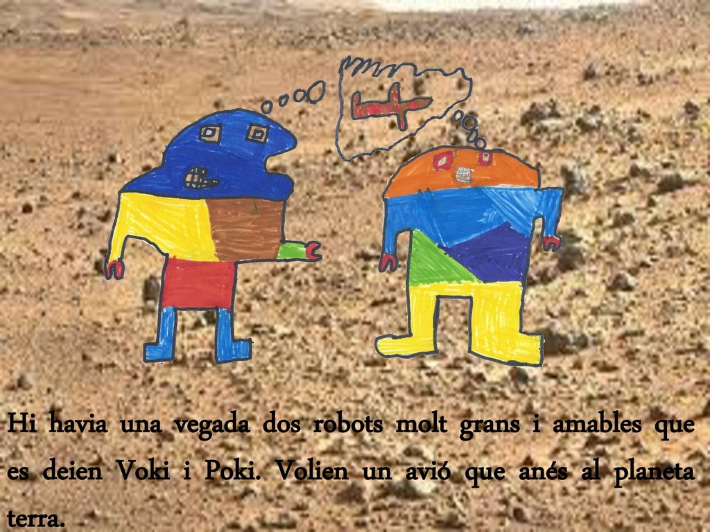 Hi havia una vegada dos robots molt grans i amables que es deien Voki i Poki.