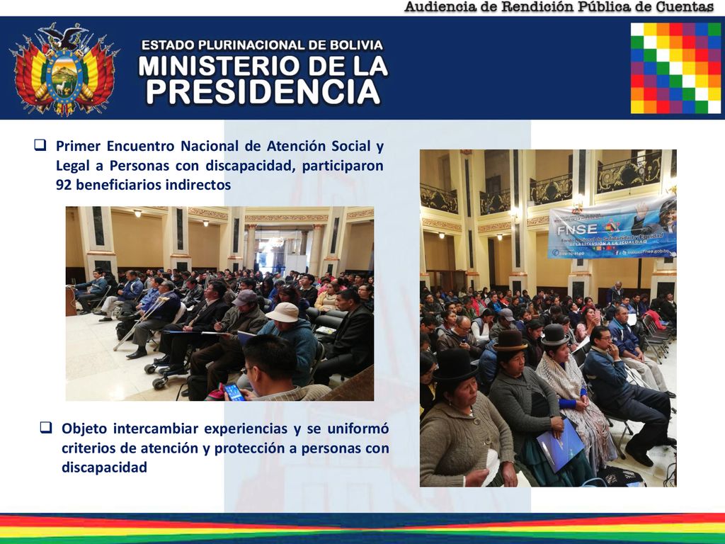 Primer Encuentro Nacional de Atención Social y Legal a Personas con discapacidad, participaron 92 beneficiarios indirectos