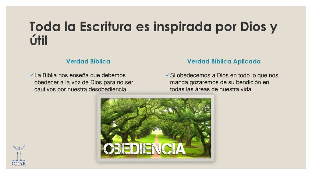 Toda la Escritura es inspirada por Dios y útil