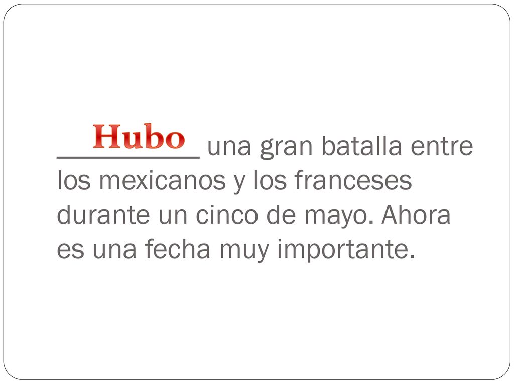 __________ una gran batalla entre los mexicanos y los franceses durante un cinco de mayo.