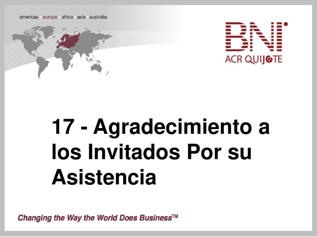 17 - Agradecimiento a los Invitados Por su Asistencia